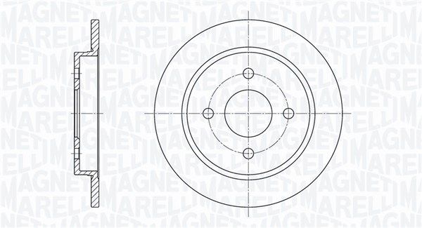 MAGNETI MARELLI Тормозной диск 361302040171